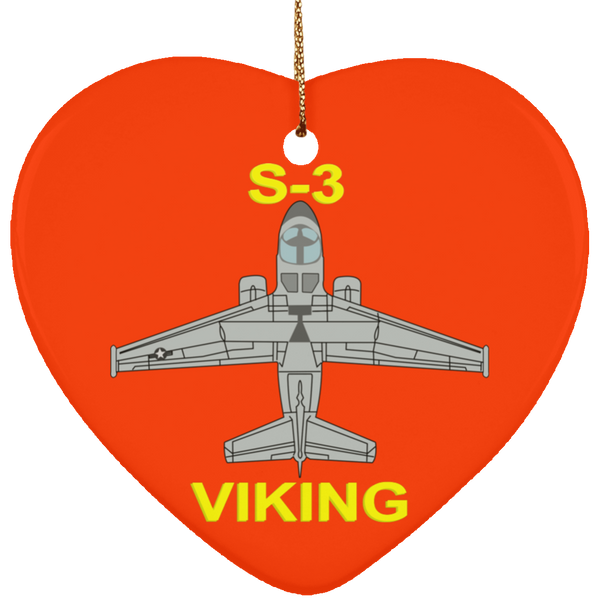 S-3 Viking 11 Ornament - Heart