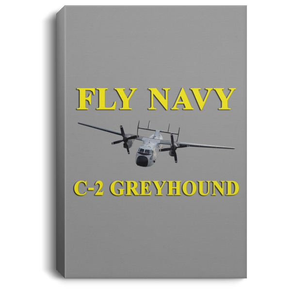 Fly Navy C-2 3 Canvas - Portrait .75in Frame