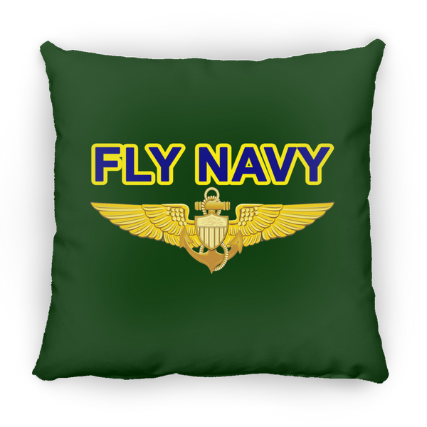Fly Navy Aviator Pillow - Square - 14x14