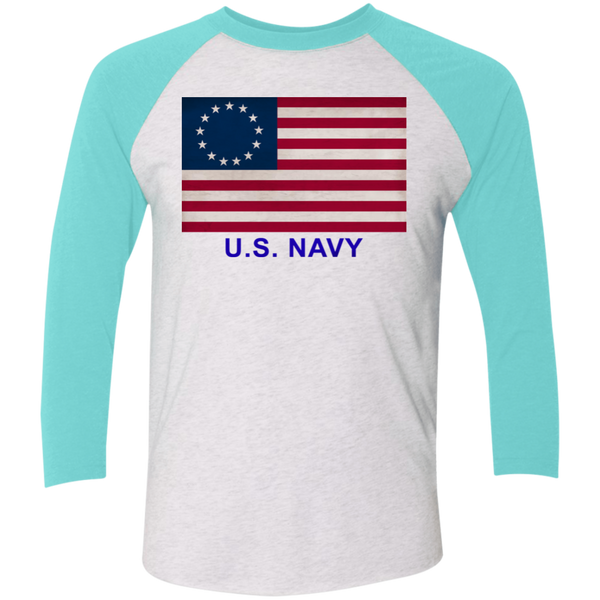 Betsy Ross USN 1 Baseball Raglan T-Shirt