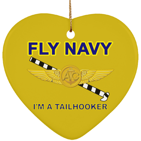 Fly Navy Tailhooker 2 Ornament - Heart