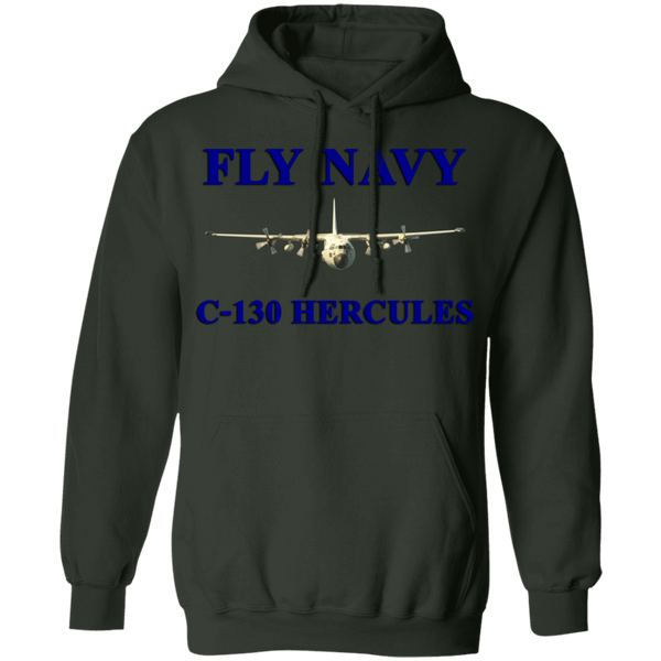 Fly Navy C-130 1 Pullover Hoodie