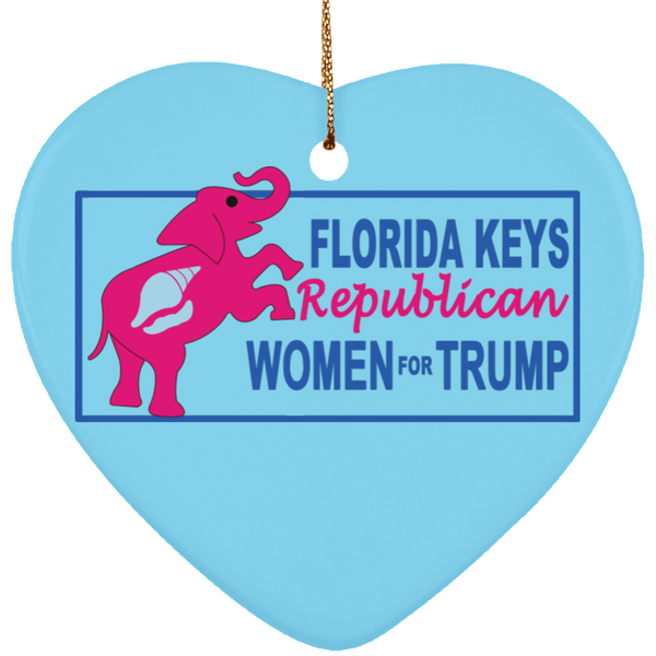 Florida Keys Ornament - Heart