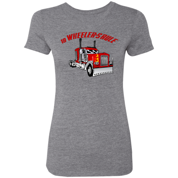 Trucker 18 Wheeler 1 Ladies' Triblend T-Shirt