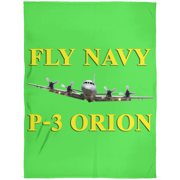 Fly Navy P-3 3 Blanket - Arctic Fleece Blanket 60x80