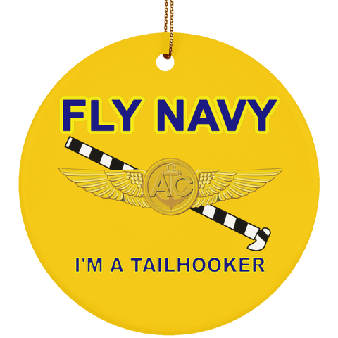 Fly Navy Tailhooker 2 Ornament - Circle