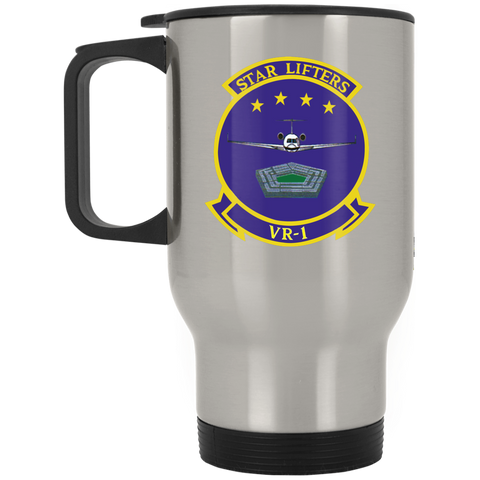 VR 01 Silver Stainless Travel Mug