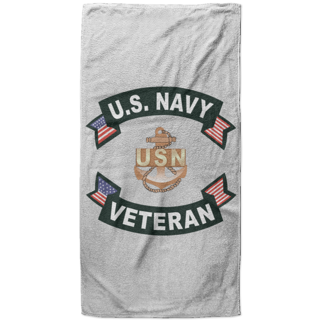 Navy Vet 1 Beach Towel - 37x74