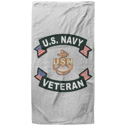 Navy Vet 1 Beach Towel - 37x74