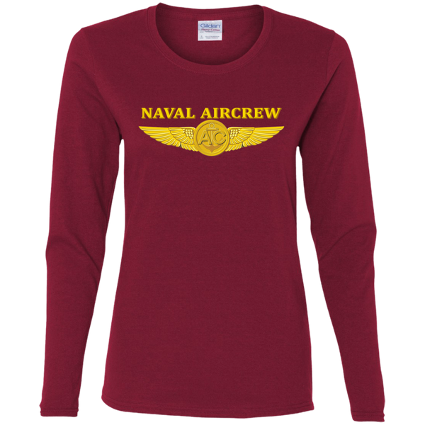 Aircrew 3 Ladies' Cotton LS T-Shirt