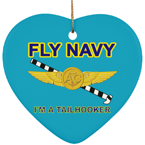 Fly Navy Tailhooker 2 Ornament - Heart