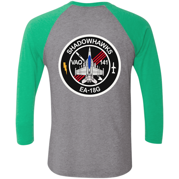 VAQ 141 6c Baseball Raglan T-Shirt