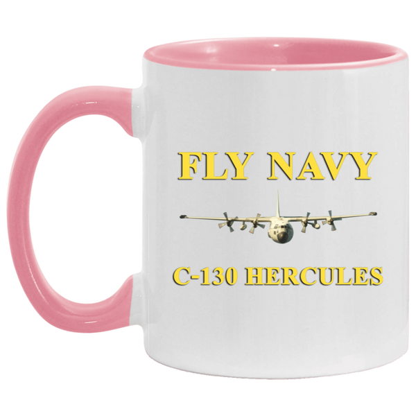 Fly Navy C-130 3 Accent Mug - 11oz