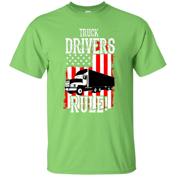 Truck Drivers Rule Custom Ultra Cotton T-Shirt