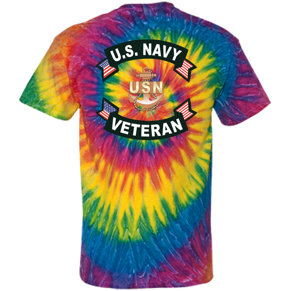 Navy Veteran 1b Cotton Tie Dye T-Shirt