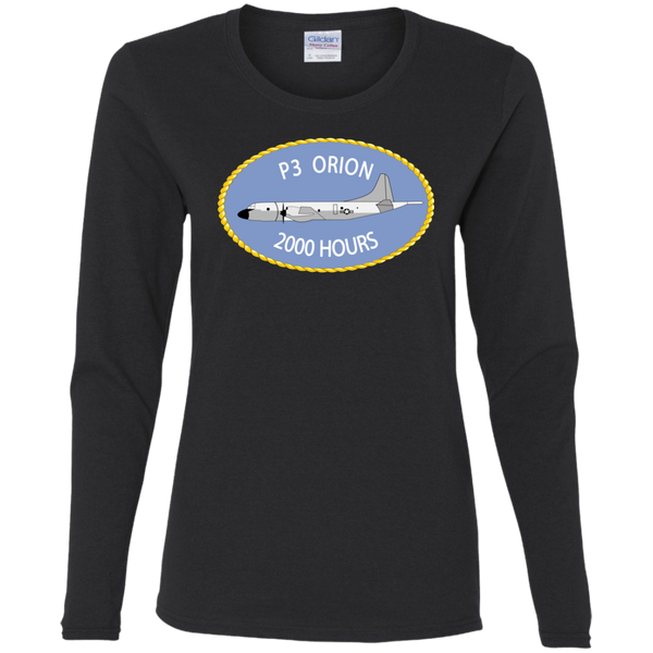 P-3 Orion 9 2000 Ladies' Cotton LS T-Shirt