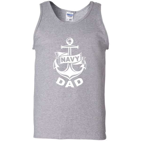 Navy Dad 1 Cotton Tank Top