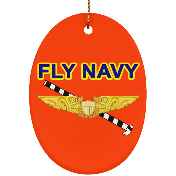 Fly Navy Tailhook 3 Ornament - Oval