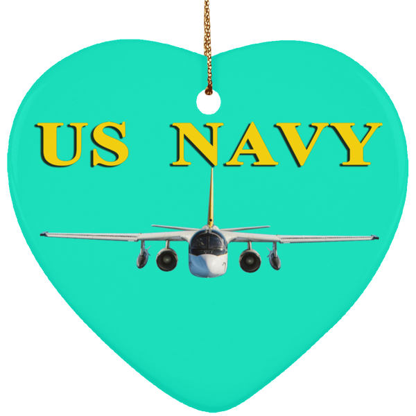 US Navy S-3 4 Ornament - Heart