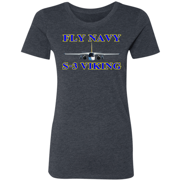 Fly Navy S-3 1 Ladies' Triblend T-Shirt