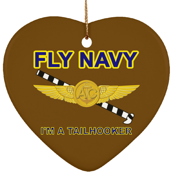 Fly Navy Tailhooker 2 Ornament - Heart