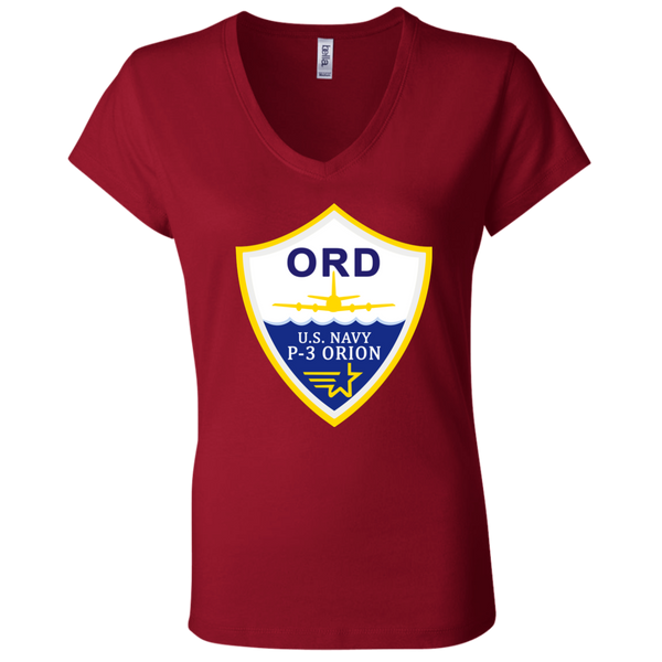 P-3 Orion 3 ORD Ladies Jersey V-Neck T-Shirt