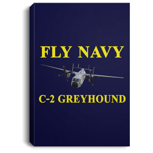 Fly Navy C-2 3 Canvas - Portrait .75in Frame