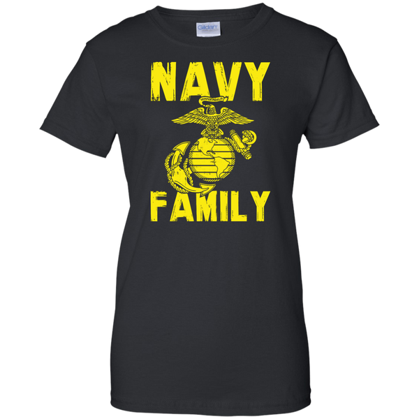 Navy Family Semper Fi Ladies' Cotton T-Shirt