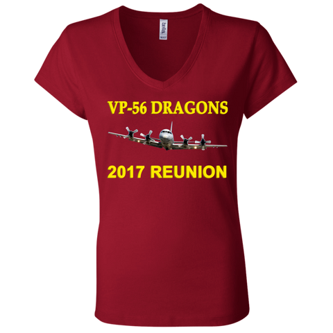 VP-56 2017 Reunion 2 Ladies Jersey V-Neck T-Shirt