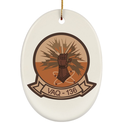 VAQ 136 2 Ornament Ceramic - Oval