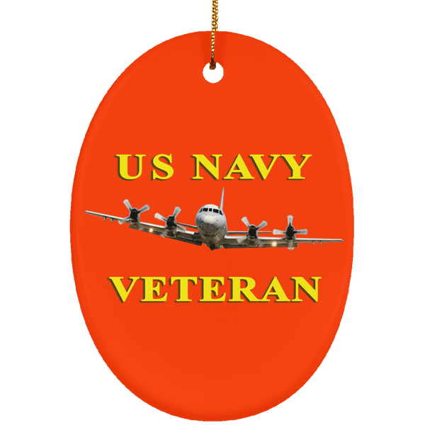 Navy Vet 2 Ornament - Oval