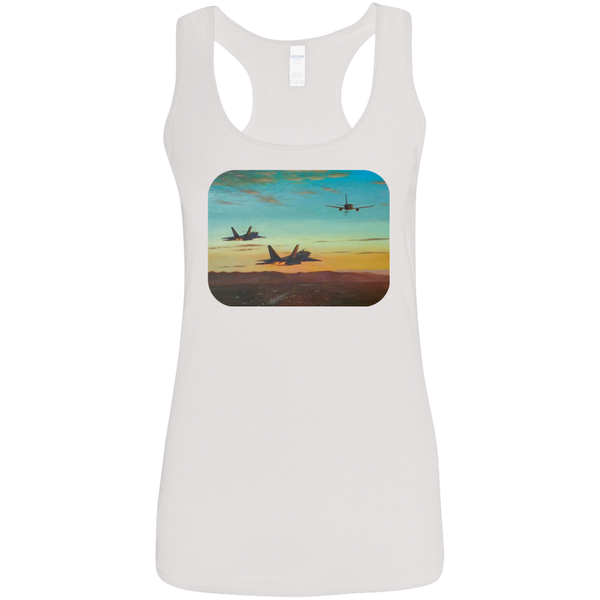 Time To Refuel 2 Ladies' Softstyle Racerback Tank