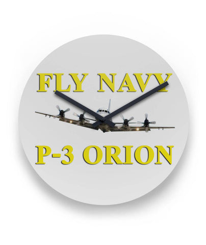 Fly Navy P-3 3 Clock